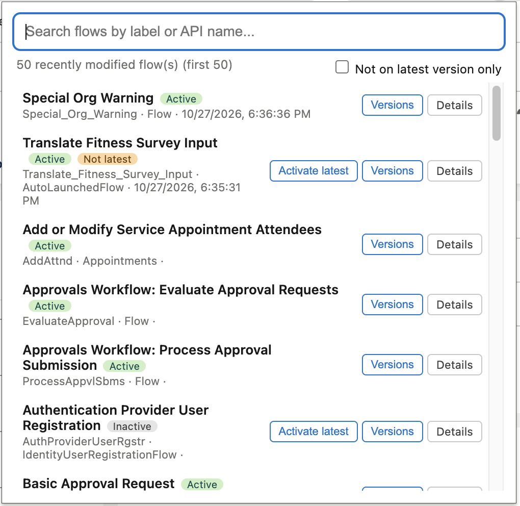 Flow Search Badges