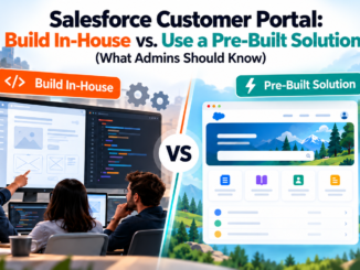 Salesforce Customer Portal: Build In-House vs. Use a Pre-Built Solution (What Admins Should Know)